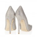 Jimmy Choo Tartini Pave Crystal and Suede Pointy Toe Pumps