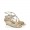 Jimmy Choo InkaLight Bronze Lame Glitter Wedge Sandals