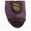 Jimmy Choo Tegan 120mm Violet Brown Mesh Leather Sandals