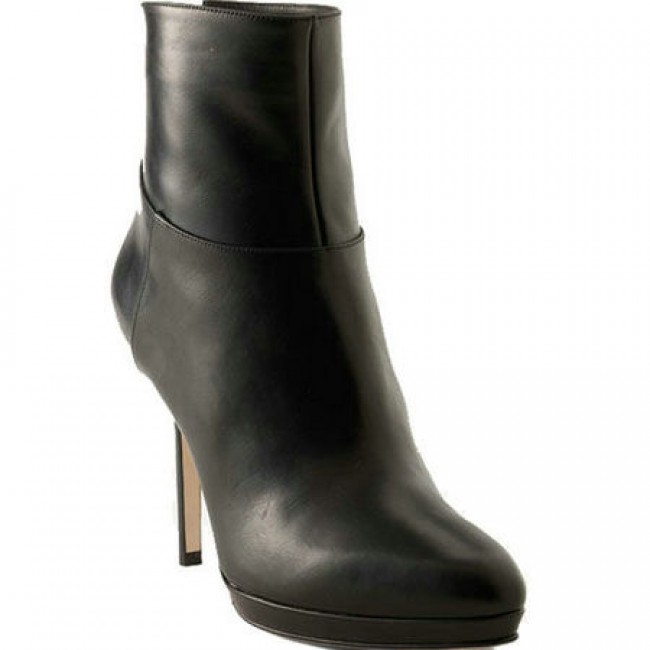 Jimmy Choo Acton Leather Ankle Bootie Black