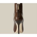 Jimmy Choo Acton Leather Ankle Bootie Brown