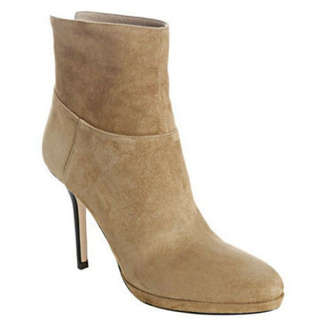 Jimmy Choo Acton Suede Ankle Bootie Tan
