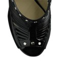 Jimmy Choo Patent Leather Black Sandal Boots