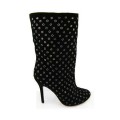 Jimmy Choo Gillian Suede Black Ankle Boots