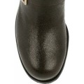 Jimmy Choo Textured Leather Biker Boots Brown