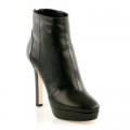 Jimmy Choo Dyer Leather Ankle Boots Black