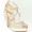 Jimmy Choo Crystal Embellished Mesh Sandals Gold