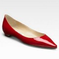 Jimmy Choo Sandy Patent Leather Flats Red