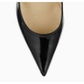 Jimmy Choo Alicia 110mm Black Patent Leather Pointy Toe Pumps