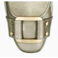 Jimmy Choo Moore 35mm Light Khaki Enamel Patent Round Toe Pumps