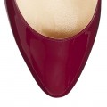 Jimmy Choo Aimee Raspberry Patent Leather Round Toe Pumps