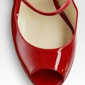 Jimmy Choo Amina Patent Leather Pumps Red