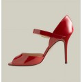Jimmy Choo Lace Mary Jane Patent Pumps Red