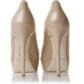 Jimmy Choo Cosmic Patent Leather Pumps Nude