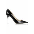 Jimmy Choo Abel Patent leather Pointed Pumps Black Shoes