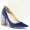 Jimmy Choo Abel Patent leather Pointed Pumps Blue Shoes