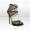 Jimmy Choo Katima 120mm Black Lace and Mesh Platform Sandals