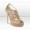 Jimmy Choo Teal 120mm Sand Gold Shimmer Suede Jewelled Sandals