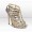 Jimmy Choo Glenys 120mm Natural Elaphe Snake Skin Zip Gladiator Sandals