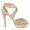 Jimmy Choo Kuki Gold Lame Glitter Platform Sandals