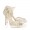 Jimmy Choo Fable Ivory and White Satin Sandals