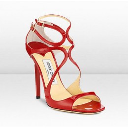 Jimmy Choo Lance Strappy Sandals Red