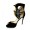 Jimmy Choo Embellished Ankle Wrap Black Sandals