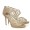 Jimmy Choo Miles Leather & Mesh Sandals Nude