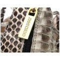 Jimmy Choo North Patented Leather Snakeskin Sandals