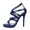 Jimmy Choo Patent Leather Strappy Blue Sandals