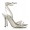 Jimmy Choo Suave Mirrored Leather Sandals Silver