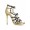 Jimmy Choo Bunting Strappy Gold Black Sandals