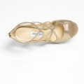 Jimmy Choo Loila Glitter Sandals Gold
