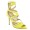 Jimmy Choo Zigzag Ankle-Wrap Yellow Sandals