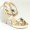 Jimmy Choo Vamp Mirrored Gold Sandals