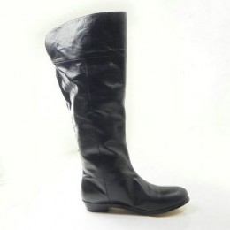 Jimmy Choo Edna Perfect Flat Black High Boots