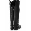 Jimmy Choo Dundee Over The Knee Leather Boots Black