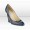 Jimmy Choo Amos 110mm Navy Patent Leather Wedges