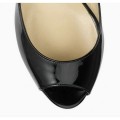Jimmy Choo Bale 65mm Black Patent Leather Sandals