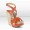 Jimmy Choo Perry 140mm Orange Suede Vacchetta Espadrille Sandals