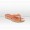 Jimmy Choo Pence 20mm Orange Vachetta Cork Wedges Slippers