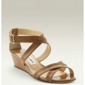 Jimmy Choo Connor Wedges Sandal Nude